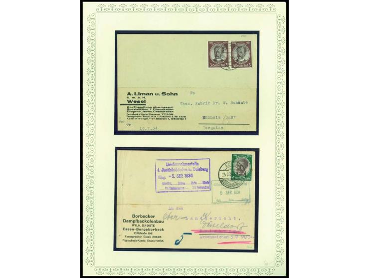 1923/45, sehr umfangreiche und bis auf Block 2 weit überkomplette ungebrauchte/postfrische und gestempelte Sammlung mit einer