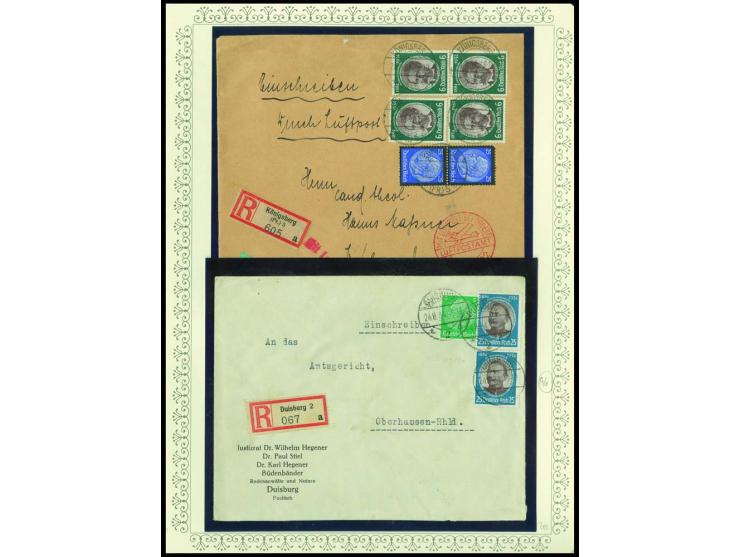 1923/45, sehr umfangreiche und bis auf Block 2 weit überkomplette ungebrauchte/postfrische und gestempelte Sammlung mit einer