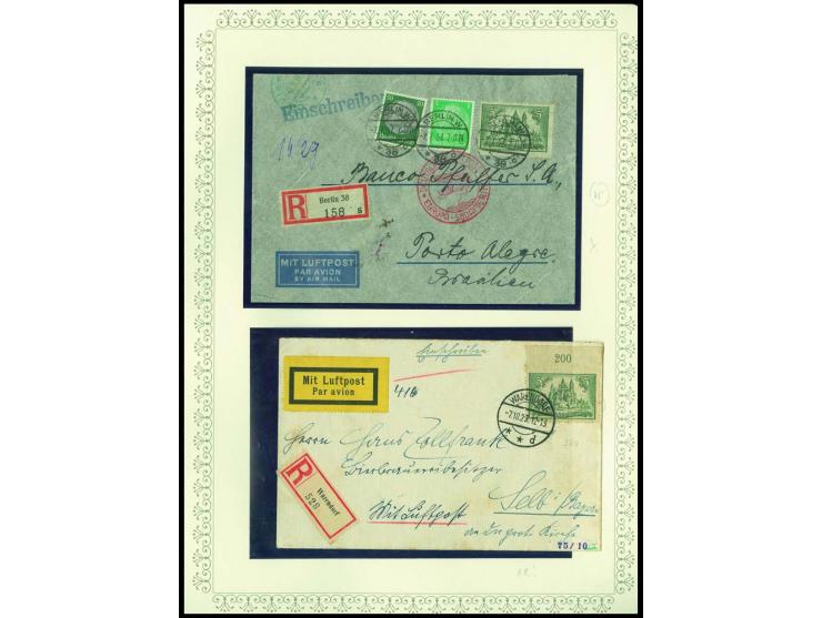1923/45, sehr umfangreiche und bis auf Block 2 weit überkomplette ungebrauchte/postfrische und gestempelte Sammlung mit einer