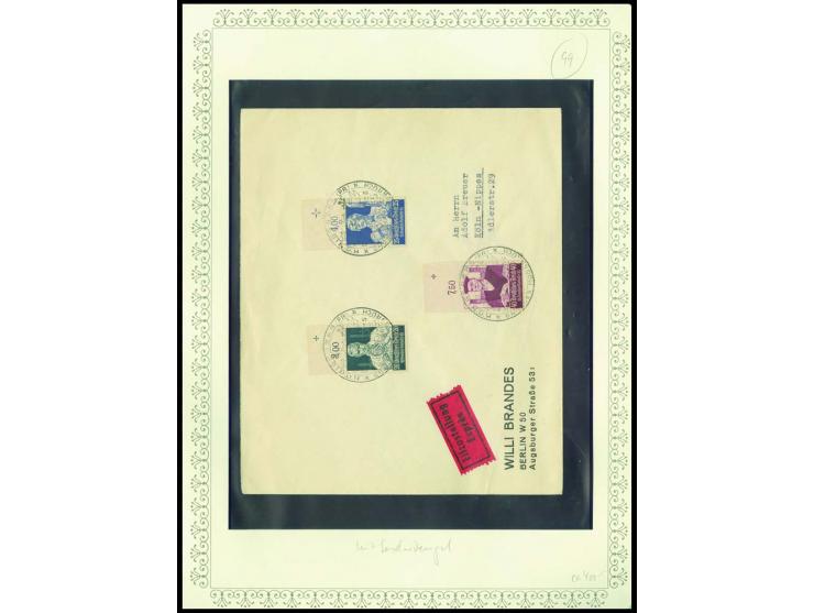 1923/45, sehr umfangreiche und bis auf Block 2 weit überkomplette ungebrauchte/postfrische und gestempelte Sammlung mit einer
