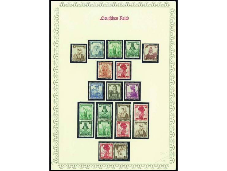 1923/45, sehr umfangreiche und bis auf Block 2 weit überkomplette ungebrauchte/postfrische und gestempelte Sammlung mit einer