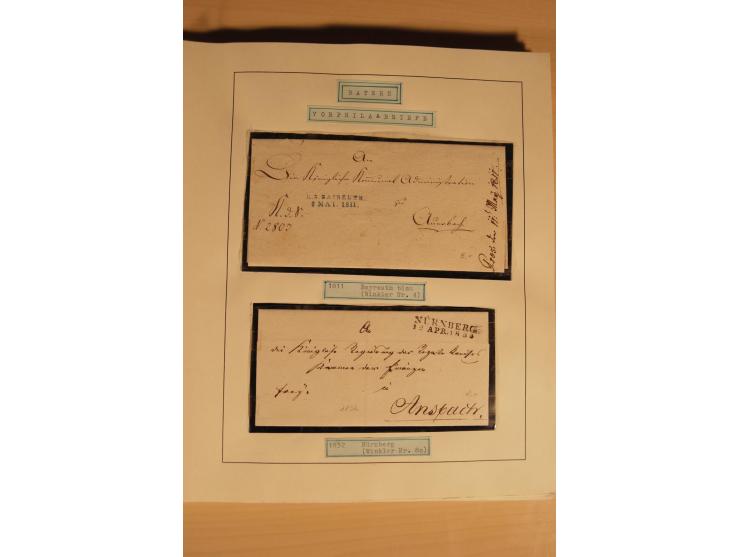 1849/1920, ungebrauchte und gestempelte Sammlung mit Mi.-Nr. 1 (3, davon einmal auf Streifband), unterschiedliche Erhaltung