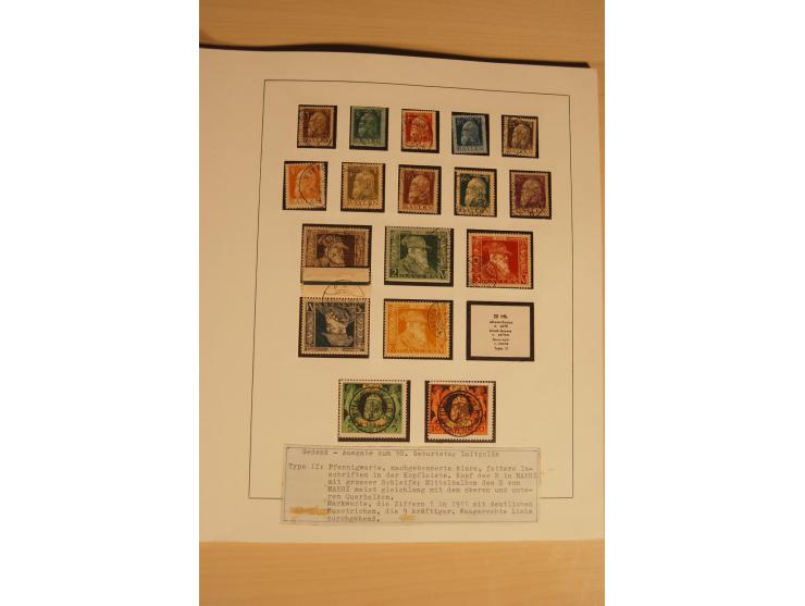 1849/1920, ungebrauchte und gestempelte Sammlung mit Mi.-Nr. 1 (3, davon einmal auf Streifband), unterschiedliche Erhaltung