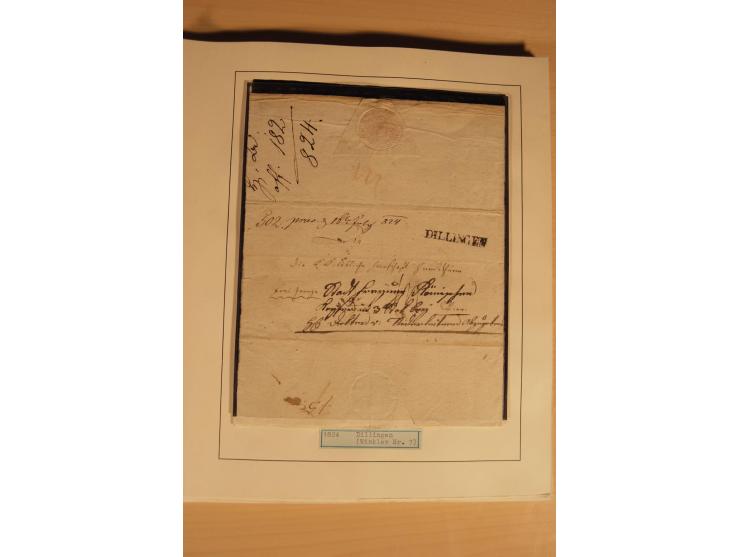 1849/1920, ungebrauchte und gestempelte Sammlung mit Mi.-Nr. 1 (3, davon einmal auf Streifband), unterschiedliche Erhaltung