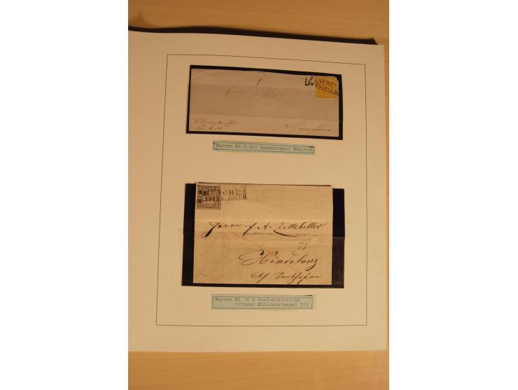 1849/1920, ungebrauchte und gestempelte Sammlung mit Mi.-Nr. 1 (3, davon einmal auf Streifband), unterschiedliche Erhaltung