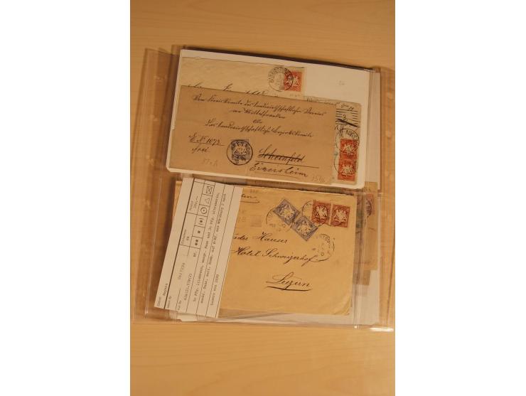 1849/1919, umfangreicher Sammlungsposten mit vielen gestempelten Einheiten bis 18 Kr., Farben, besseren Ausgaben, oft klare E