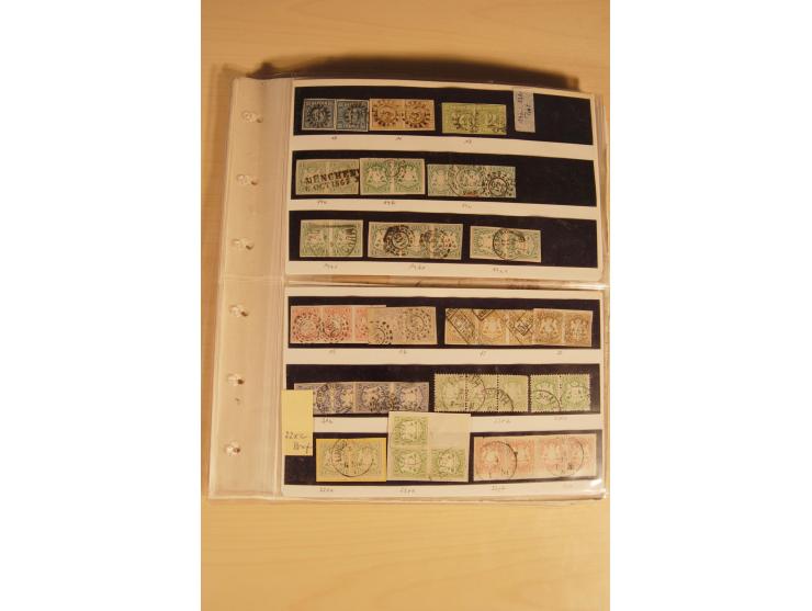 1849/1919, umfangreicher Sammlungsposten mit vielen gestempelten Einheiten bis 18 Kr., Farben, besseren Ausgaben, oft klare E