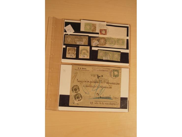 1849/1919, umfangreicher Sammlungsposten mit vielen gestempelten Einheiten bis 18 Kr., Farben, besseren Ausgaben, oft klare E