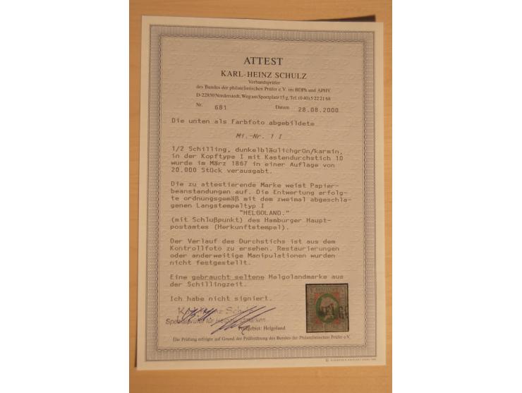1867/79, ungebrauchte und gestempelte Sammlung aus Abo mit auch besseren Werten, dabei u.a. Mi.-Nr. 1I, 1II ,10,  17a, 19Ab u