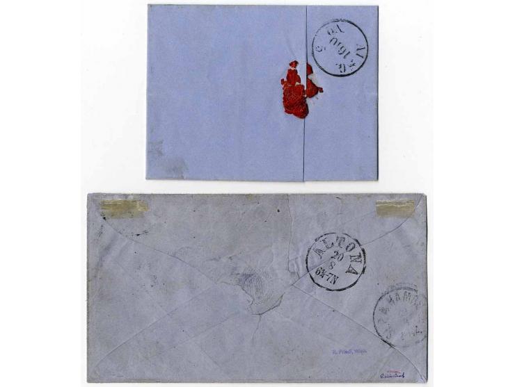 1864/67, kleine Zusammenstellung mit fast nur besseren Werten, dabei gestempelte Mi.-Nr. 12 (sign.), 5II auf Briefstück, 7H a