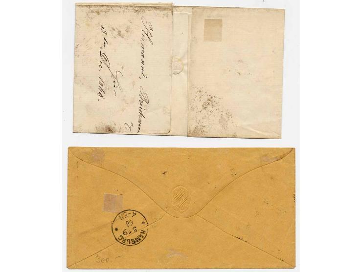 1868/70, sehr interessante, kleine Zusammenstellung mit meist hochwertigen Stücken in unterschiedlicher Erhaltung, dabei u.a.