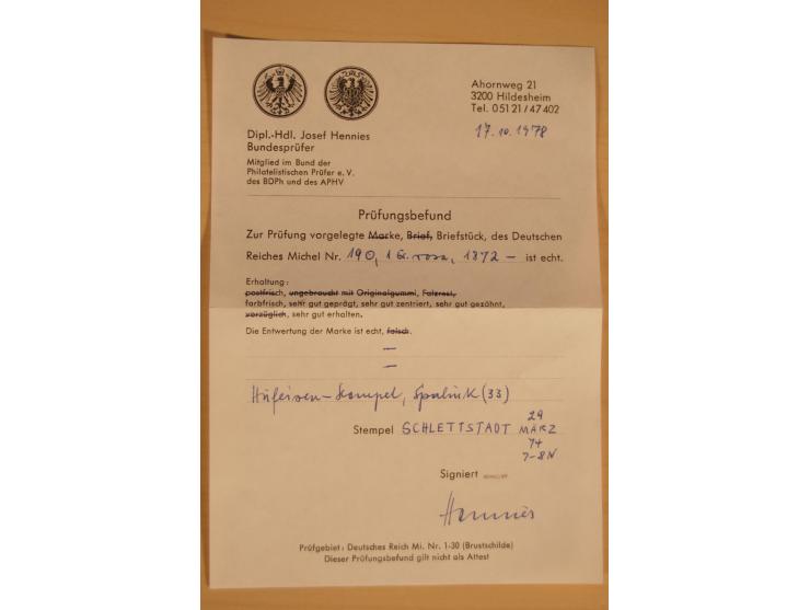 1872/1945, gestempelte, ungebrauchte und postfrische, spezialisierte Sammlung mit einer Vielzahl an guten Werten, Farben und 