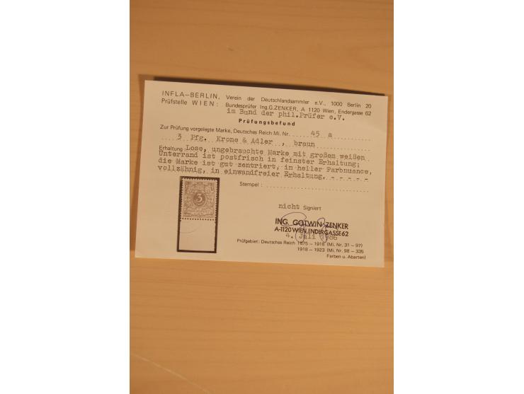 1872/1945, gestempelte, ungebrauchte und postfrische, spezialisierte Sammlung mit einer Vielzahl an guten Werten, Farben und 