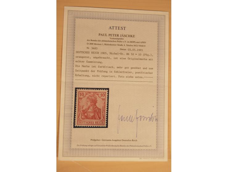1872/1945, gestempelte, ungebrauchte und postfrische, spezialisierte Sammlung mit einer Vielzahl an guten Werten, Farben und 