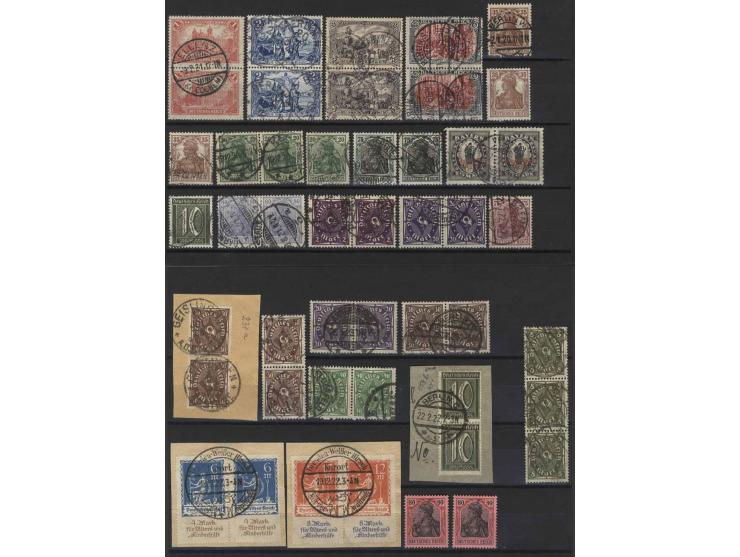 1872/1931, hochwertige, meist gestempelte Zusammenstellung mit etlichen guten Werten, u.a. Mi.-Nr. 11 im Paar, 18DD im senkre