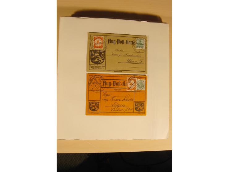 1872/1915 (ca.), sehr interessanter gestempelter Posten mit vielen schönen Briefstücken und einigen Briefen, dabei sehr viele