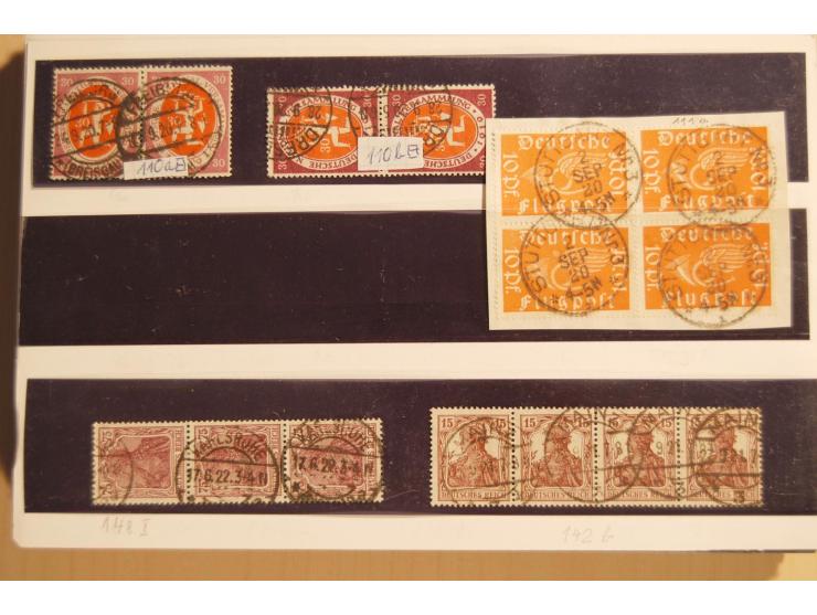 1919/23, hochwertige gestempelte Infla-Zusammenstellung mit nahezu nur besseren Werten und einigen Briefen, dabei Mi.-Nr. 160