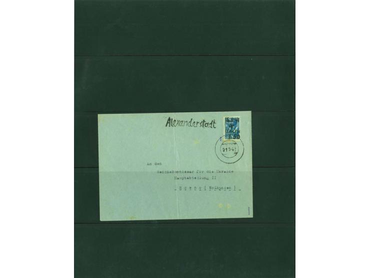 1942, interessante ungebrauchte/postfrische und gestempelte Sammlung mit etlichen besseren Marken, Briefstücken und Briefen, 