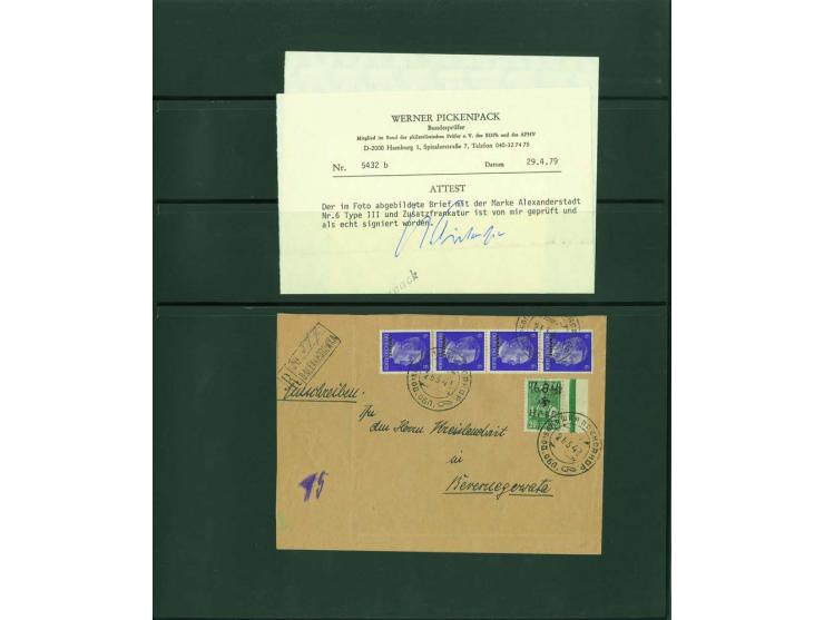 1942, interessante ungebrauchte/postfrische und gestempelte Sammlung mit etlichen besseren Marken, Briefstücken und Briefen, 