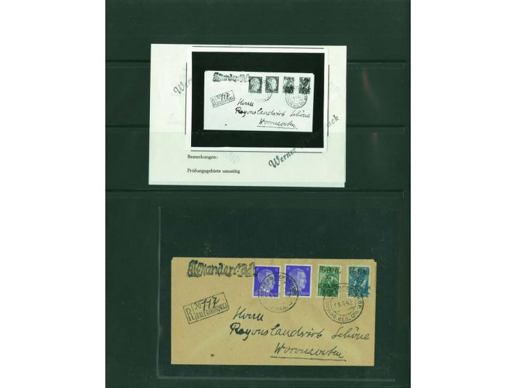 1942, interessante ungebrauchte/postfrische und gestempelte Sammlung mit etlichen besseren Marken, Briefstücken und Briefen, 