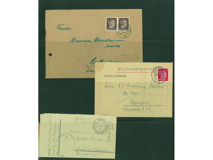1942, interessante ungebrauchte/postfrische und gestempelte Sammlung mit etlichen besseren Marken, Briefstücken und Briefen, 