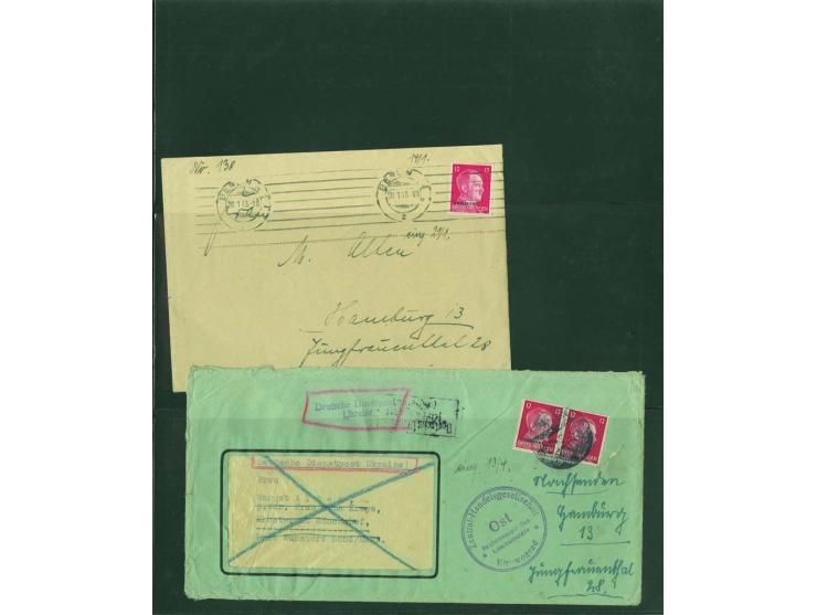 1942, interessante ungebrauchte/postfrische und gestempelte Sammlung mit etlichen besseren Marken, Briefstücken und Briefen, 