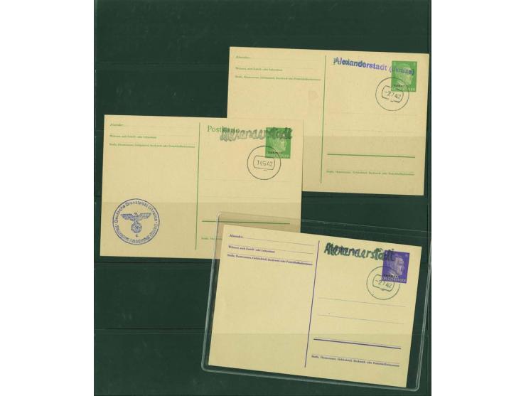 1942, interessante ungebrauchte/postfrische und gestempelte Sammlung mit etlichen besseren Marken, Briefstücken und Briefen, 