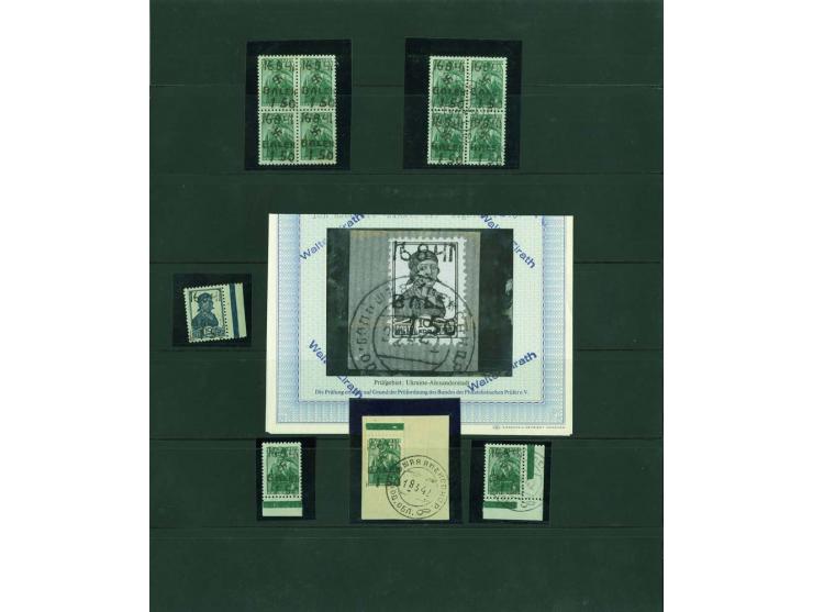 1942, interessante ungebrauchte/postfrische und gestempelte Sammlung mit etlichen besseren Marken, Briefstücken und Briefen, 