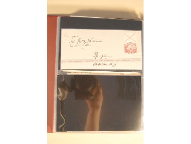 1933, äußerst umfangreiche Briefsammlung Wagner 3-40 Pfg. mit vielen interessanten Frankaturen, dabei über 30 Satzbriefe, vie
