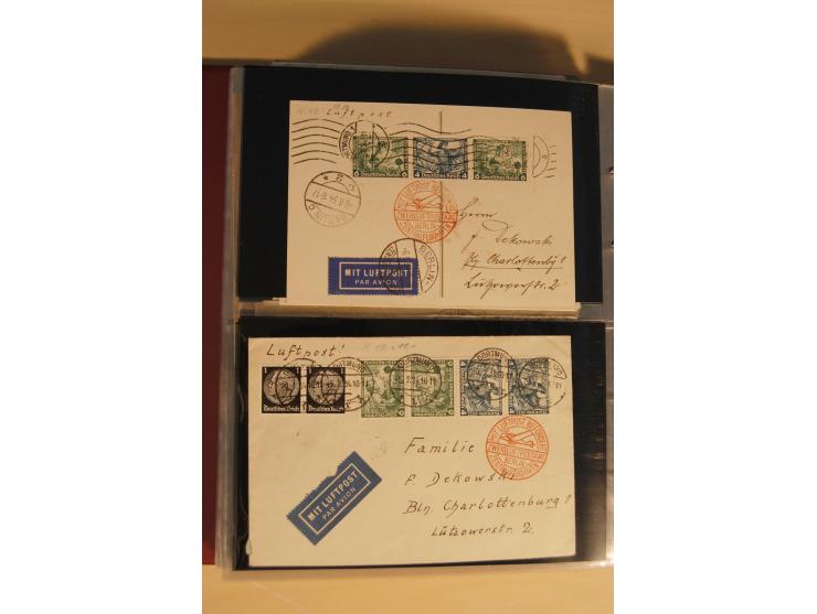 1933, äußerst umfangreiche Briefsammlung Wagner 3-40 Pfg. mit vielen interessanten Frankaturen, dabei über 30 Satzbriefe, vie