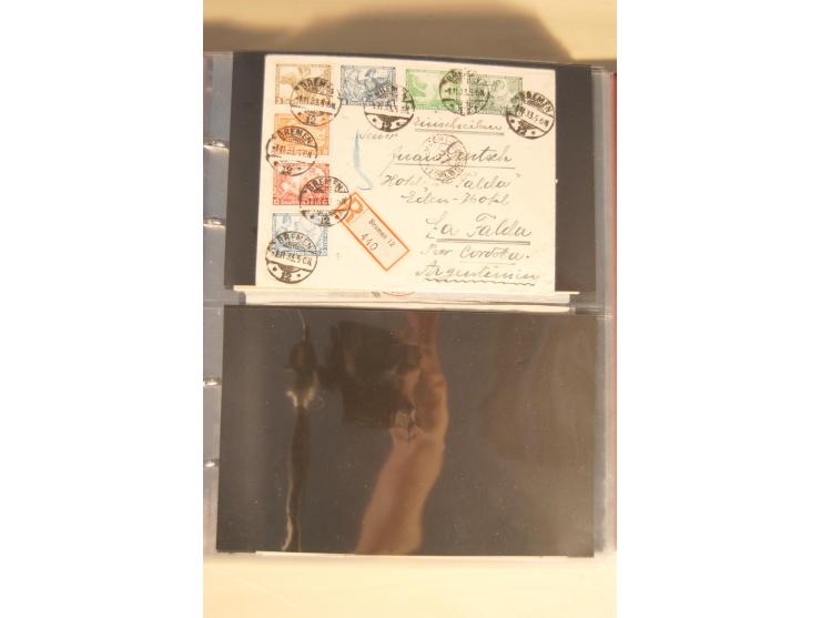 1933, äußerst umfangreiche Briefsammlung Wagner 3-40 Pfg. mit vielen interessanten Frankaturen, dabei über 30 Satzbriefe, vie