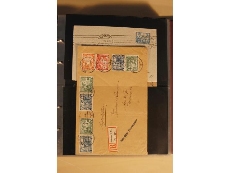 1933, äußerst umfangreiche Briefsammlung Wagner 3-40 Pfg. mit vielen interessanten Frankaturen, dabei über 30 Satzbriefe, vie