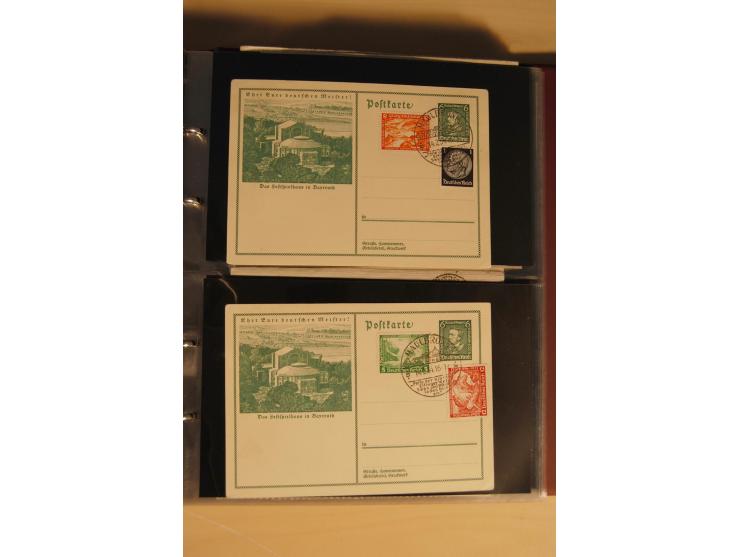 1933, äußerst umfangreiche Briefsammlung Wagner 3-40 Pfg. mit vielen interessanten Frankaturen, dabei über 30 Satzbriefe, vie