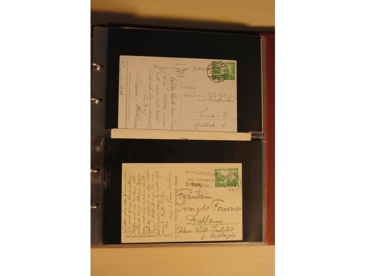 1933, äußerst umfangreiche Briefsammlung Wagner 3-40 Pfg. mit vielen interessanten Frankaturen, dabei über 30 Satzbriefe, vie