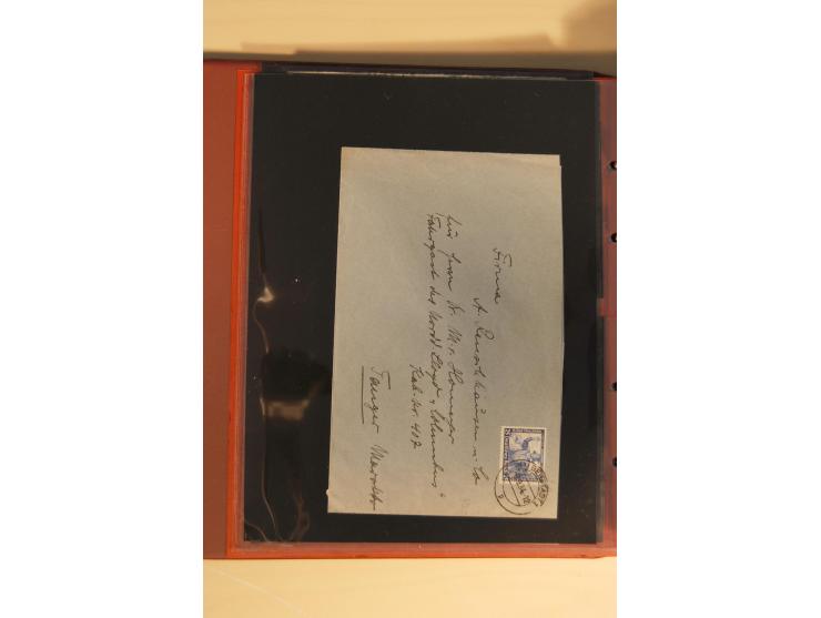 1933, äußerst umfangreiche Briefsammlung Wagner 3-40 Pfg. mit vielen interessanten Frankaturen, dabei über 30 Satzbriefe, vie