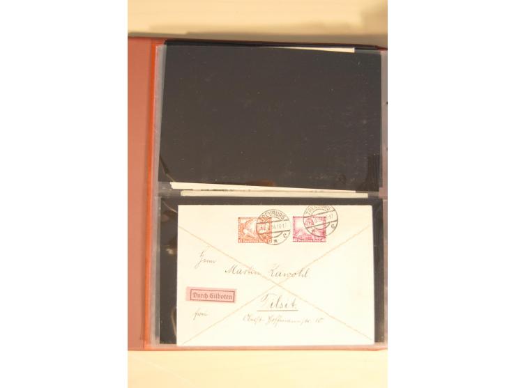 1933, äußerst umfangreiche Briefsammlung Wagner 3-40 Pfg. mit vielen interessanten Frankaturen, dabei über 30 Satzbriefe, vie