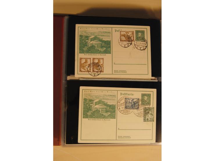 1933, äußerst umfangreiche Briefsammlung Wagner 3-40 Pfg. mit vielen interessanten Frankaturen, dabei über 30 Satzbriefe, vie