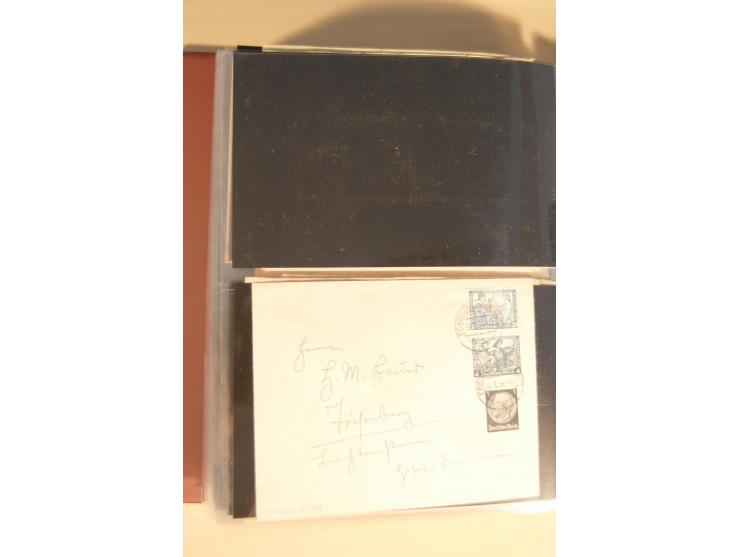 1933, äußerst umfangreiche Briefsammlung Wagner 3-40 Pfg. mit vielen interessanten Frankaturen, dabei über 30 Satzbriefe, vie