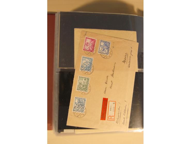 1933, äußerst umfangreiche Briefsammlung Wagner 3-40 Pfg. mit vielen interessanten Frankaturen, dabei über 30 Satzbriefe, vie