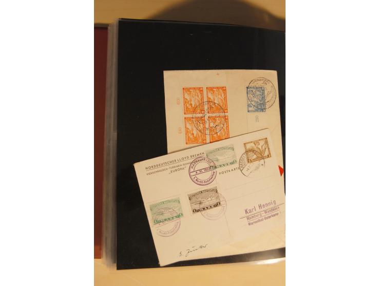 1933, äußerst umfangreiche Briefsammlung Wagner 3-40 Pfg. mit vielen interessanten Frankaturen, dabei über 30 Satzbriefe, vie
