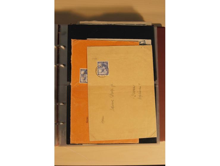1933, äußerst umfangreiche Briefsammlung Wagner 3-40 Pfg. mit vielen interessanten Frankaturen, dabei über 30 Satzbriefe, vie