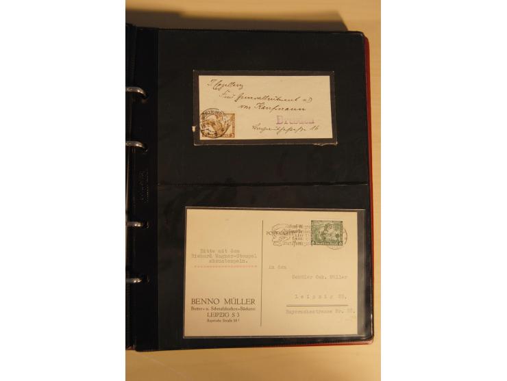 1933, äußerst umfangreiche Briefsammlung Wagner 3-40 Pfg. mit vielen interessanten Frankaturen, dabei über 30 Satzbriefe, vie