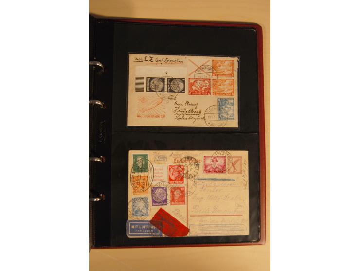 1933, äußerst umfangreiche Briefsammlung Wagner 3-40 Pfg. mit vielen interessanten Frankaturen, dabei über 30 Satzbriefe, vie