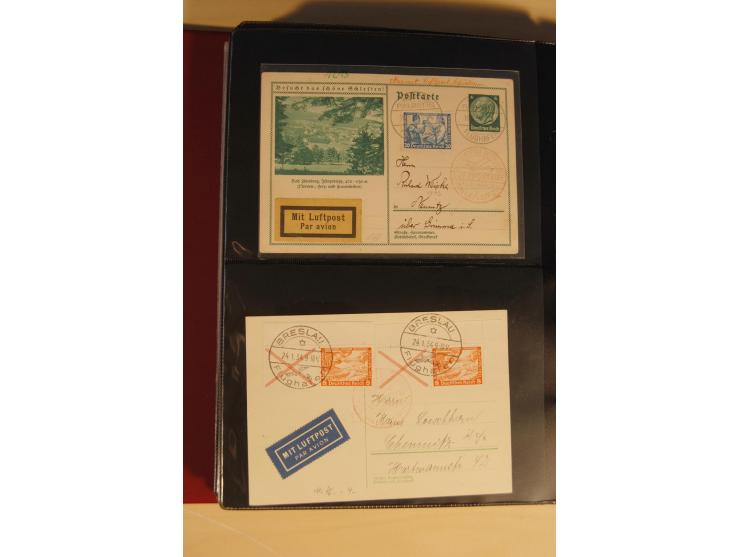 1933, äußerst umfangreiche Briefsammlung Wagner 3-40 Pfg. mit vielen interessanten Frankaturen, dabei über 30 Satzbriefe, vie