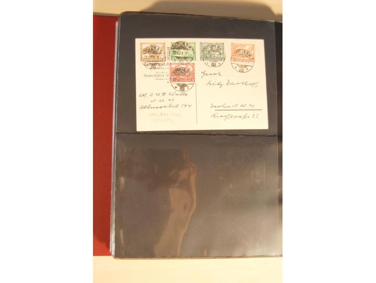 1933, äußerst umfangreiche Briefsammlung Wagner 3-40 Pfg. mit vielen interessanten Frankaturen, dabei über 30 Satzbriefe, vie