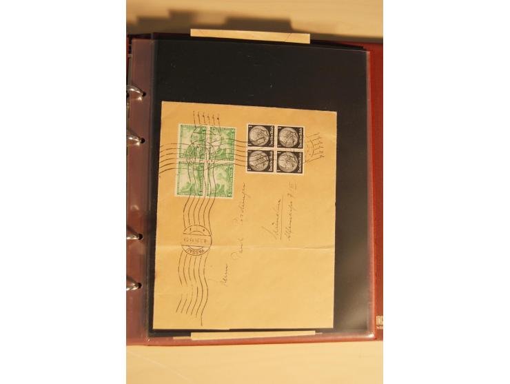 1933, äußerst umfangreiche Briefsammlung Wagner 3-40 Pfg. mit vielen interessanten Frankaturen, dabei über 30 Satzbriefe, vie