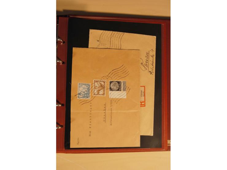 1933, äußerst umfangreiche Briefsammlung Wagner 3-40 Pfg. mit vielen interessanten Frankaturen, dabei über 30 Satzbriefe, vie