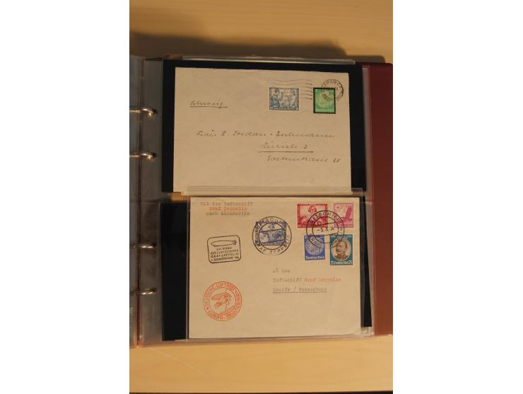 1933, äußerst umfangreiche Briefsammlung Wagner 3-40 Pfg. mit vielen interessanten Frankaturen, dabei über 30 Satzbriefe, vie