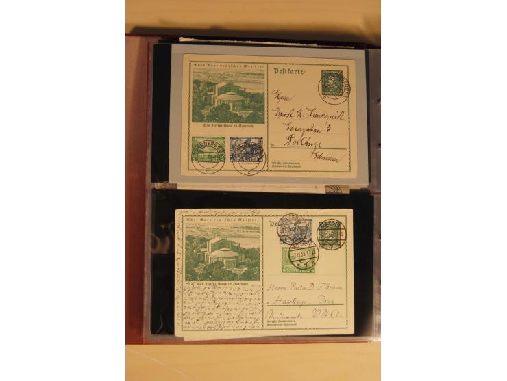 1933, äußerst umfangreiche Briefsammlung Wagner 3-40 Pfg. mit vielen interessanten Frankaturen, dabei über 30 Satzbriefe, vie