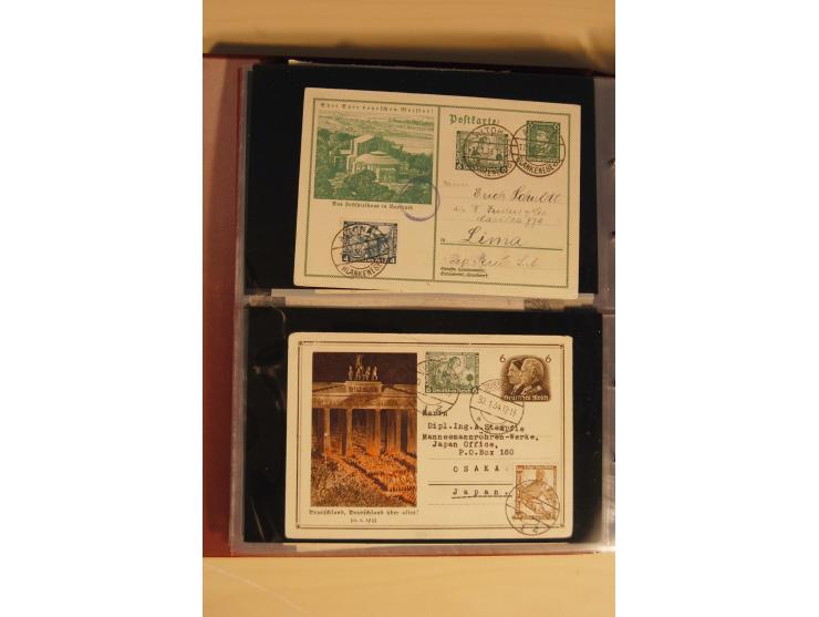 1933, äußerst umfangreiche Briefsammlung Wagner 3-40 Pfg. mit vielen interessanten Frankaturen, dabei über 30 Satzbriefe, vie